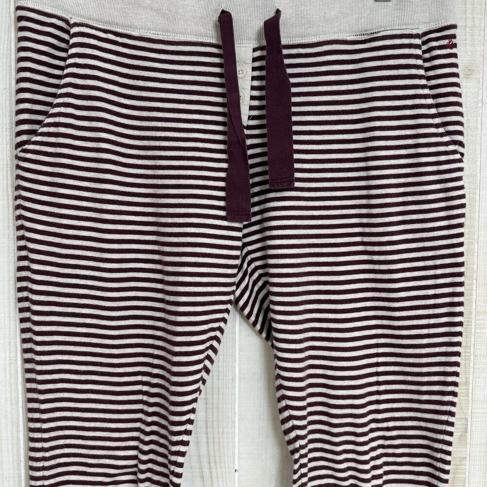 Jack Wills University Outfitters Women’s Striped Joggers Sz 10 Chill‎ Leisure
